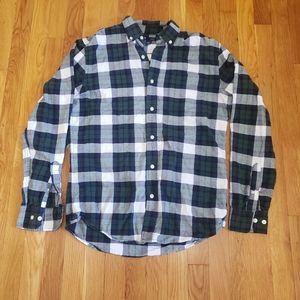 Gap Plaid Long Sleeve Dress Shirt | Slim Fit